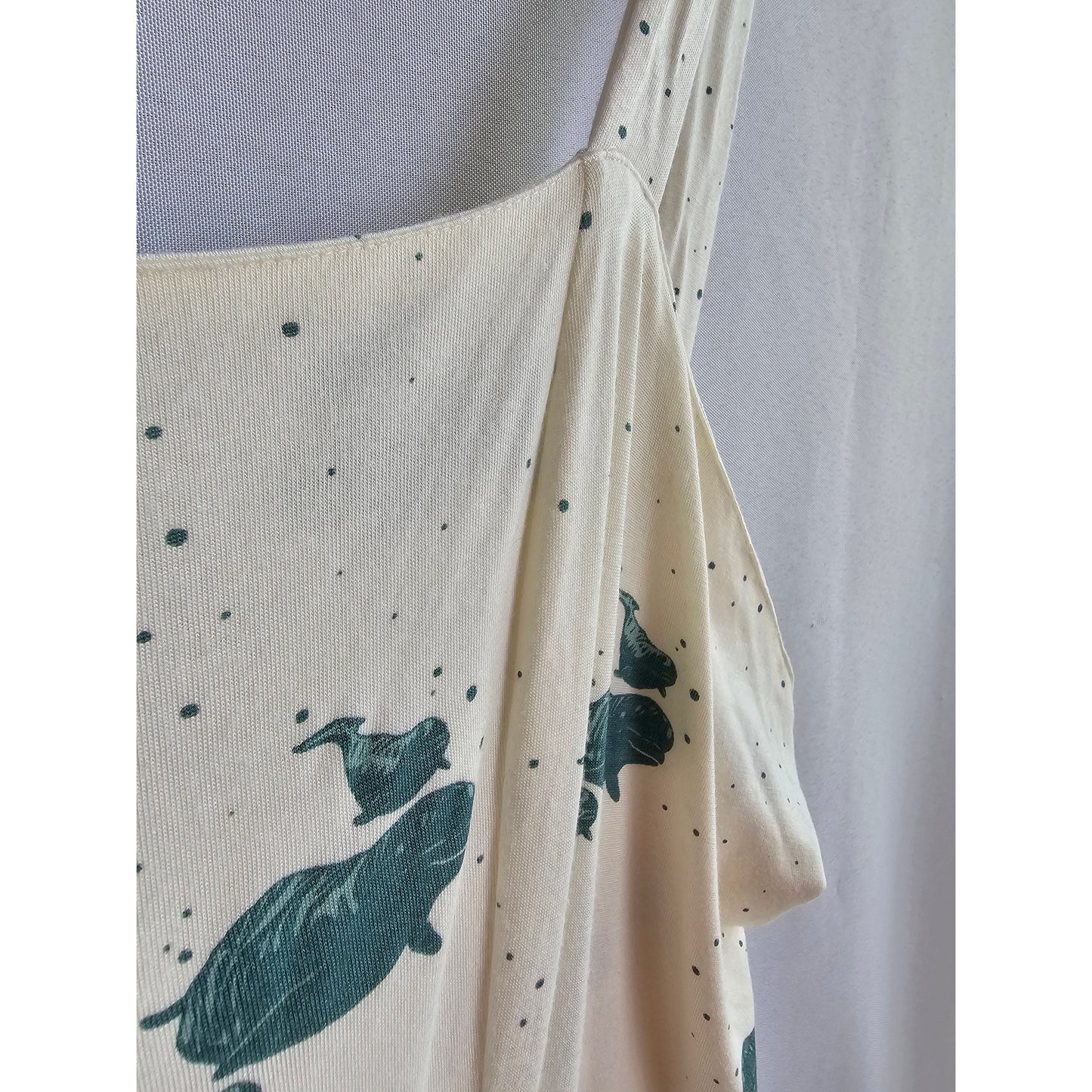 Kate Quinn Green Whale Print Loungewear Jumpsuit - Size Curvy Girl (Sz XXL)