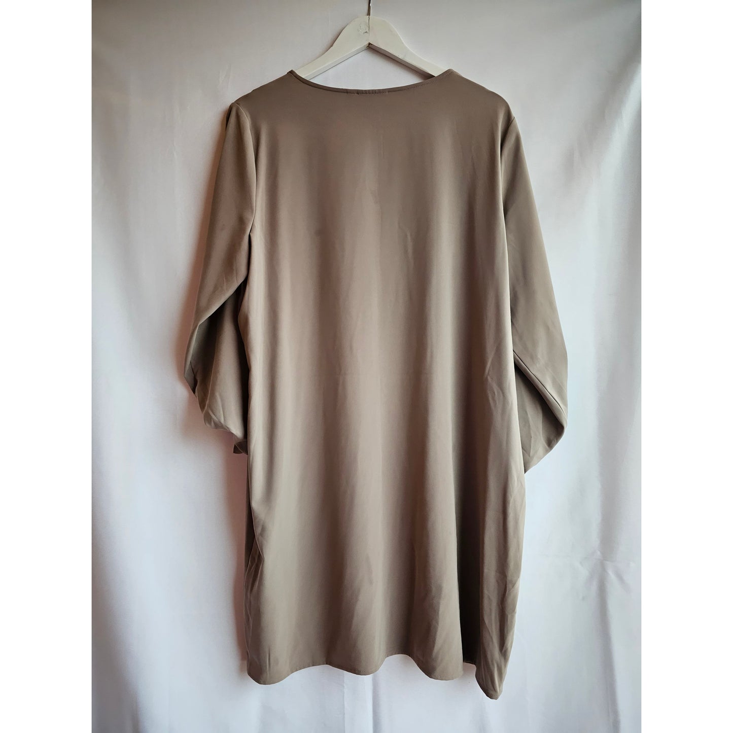 Apt. 9 Taupe Shirt Dress - Size Curvy Girl (Sz XL)