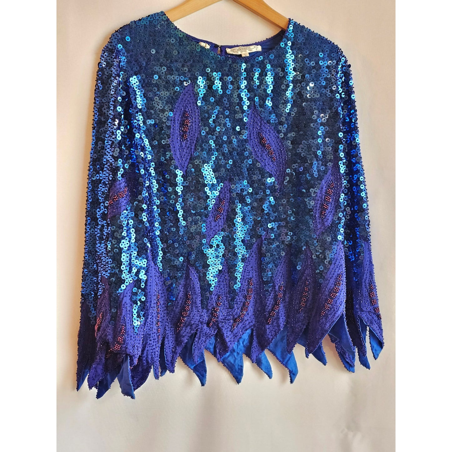 Marquis Vintage Sequins Two Piece Skirt and Blouse - Size Medium (Sz L)