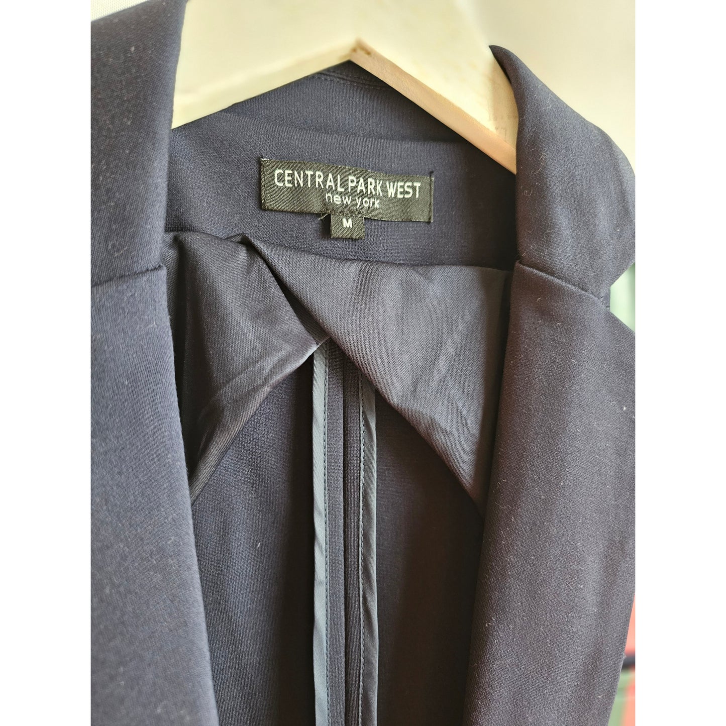 Central Park West Navy Blue Blazer - Size Medium