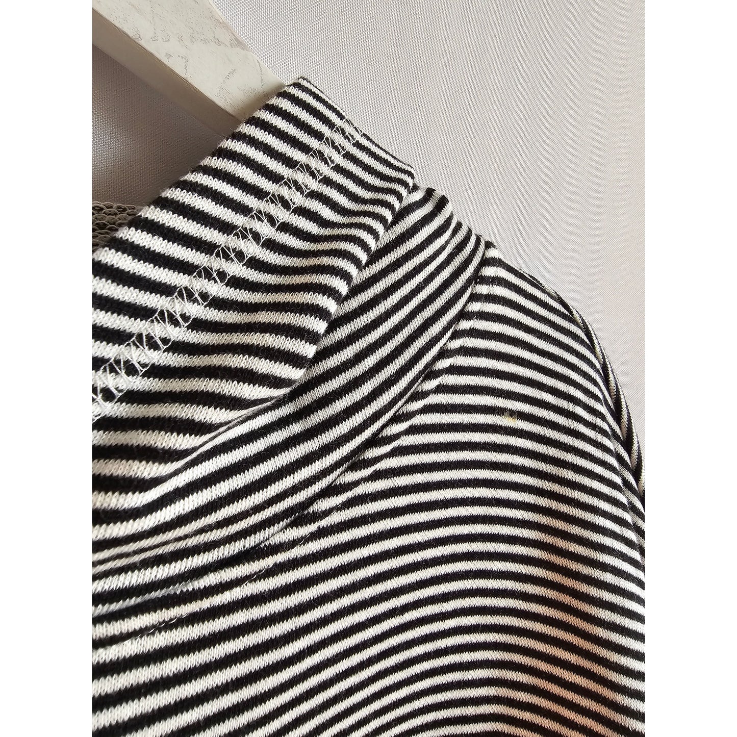 Central Park West New York Striped Hooded Poncho – Black & White (New With Tags)