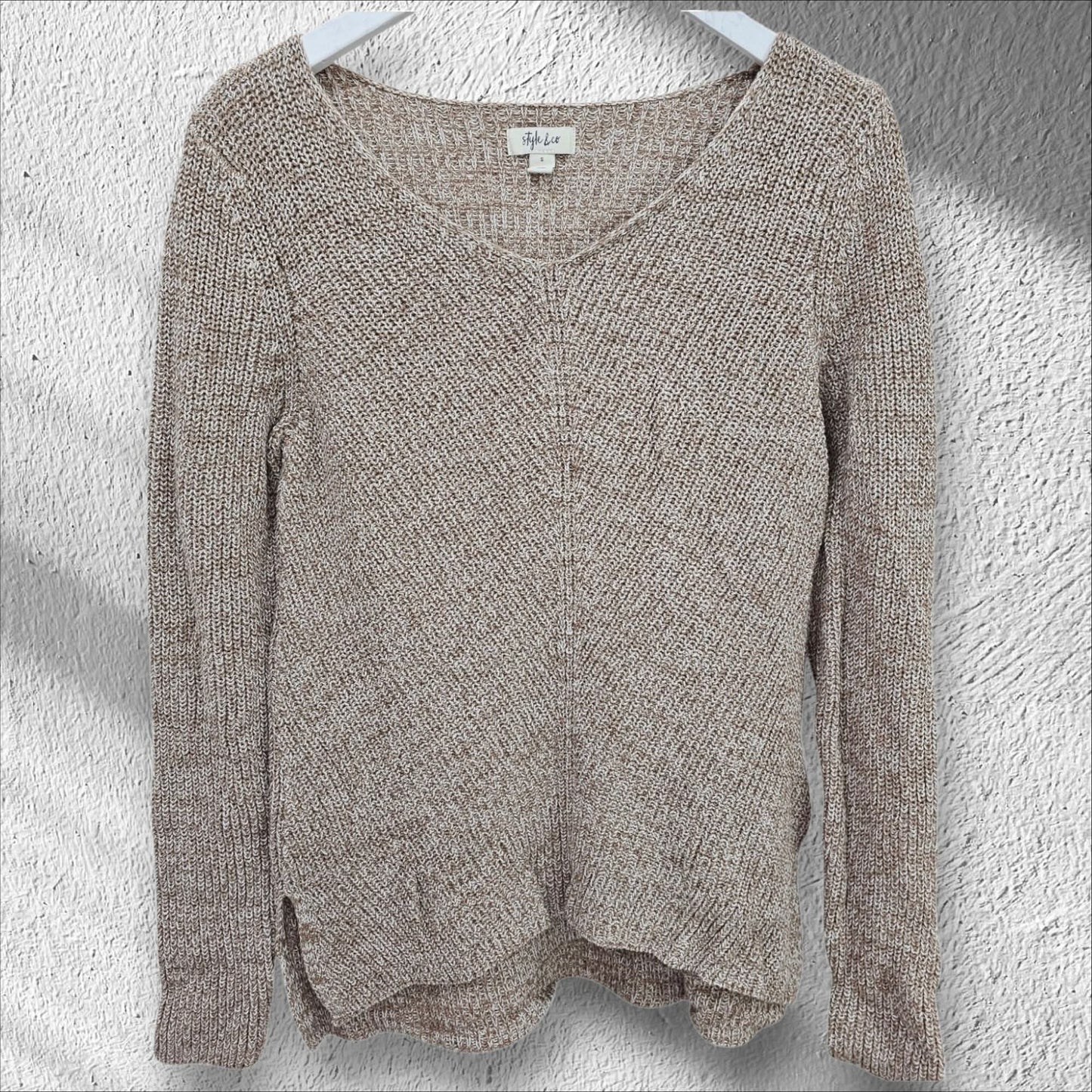 Style & Co Beige Knit Sweater – Size Small – $15 (NWT)