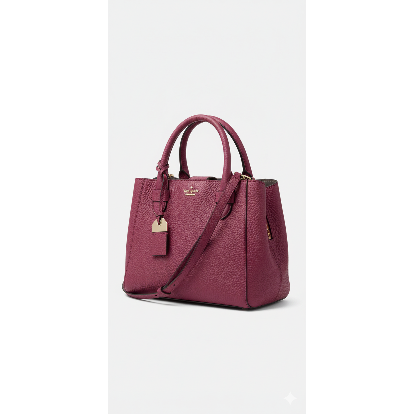 Kate Spade Magenta Pebbled Leather Crossbody/Hand Bag