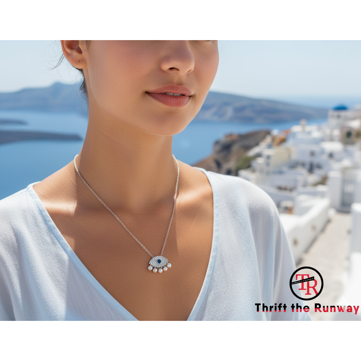 Necklace accented with pearls - NWT