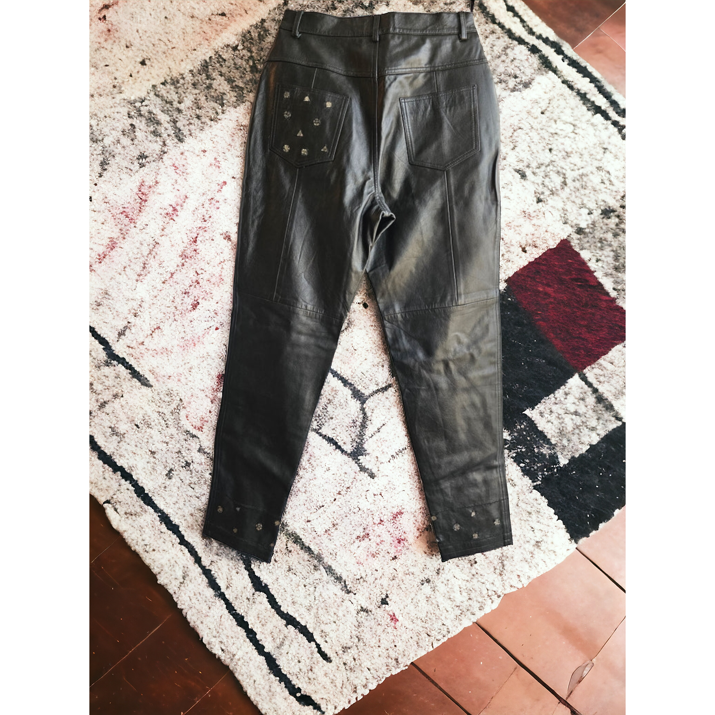 Bagatelle Black Leather Pants Size Medium - (Sz 10)