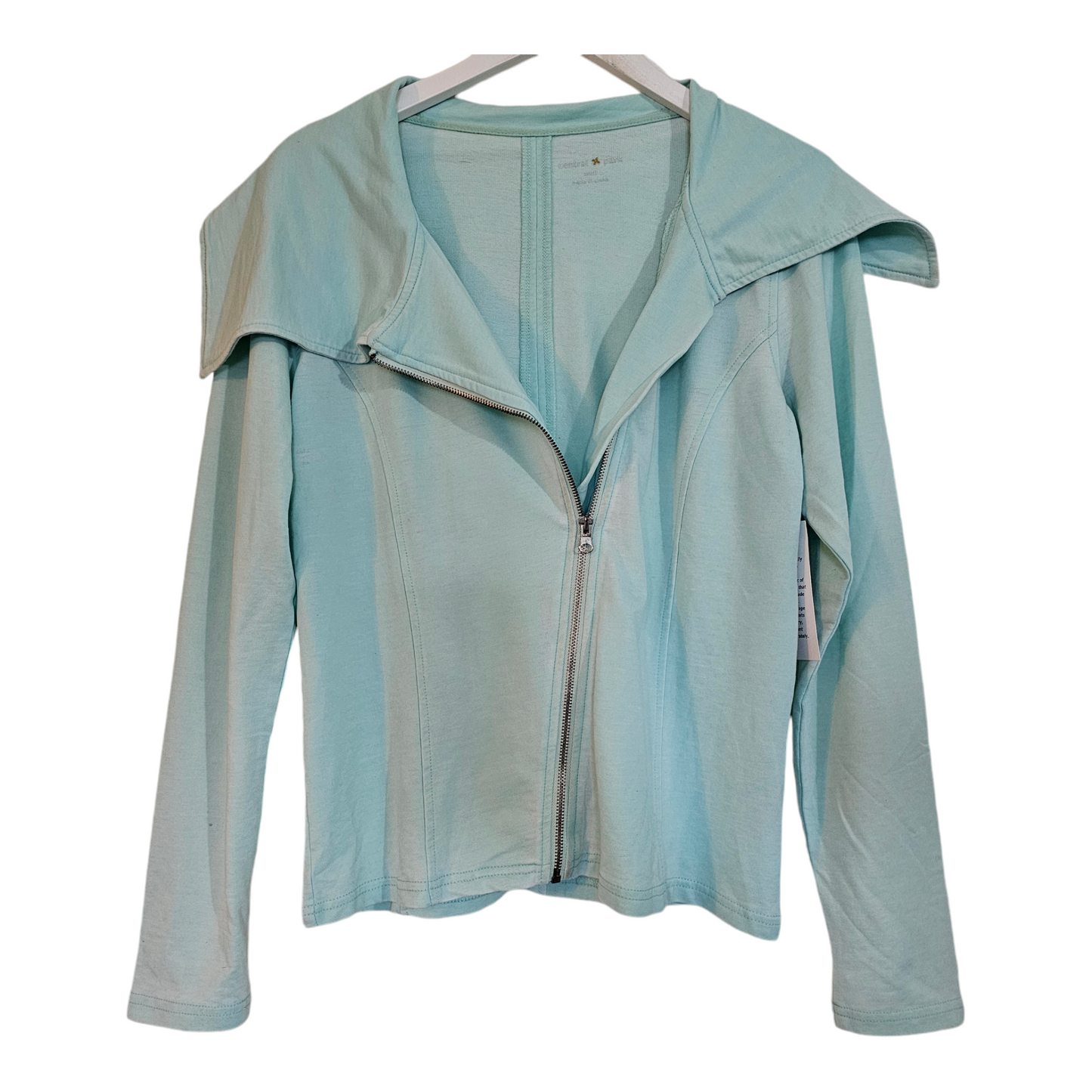 Central Park Front Zip Yoga Sweater - Size Small