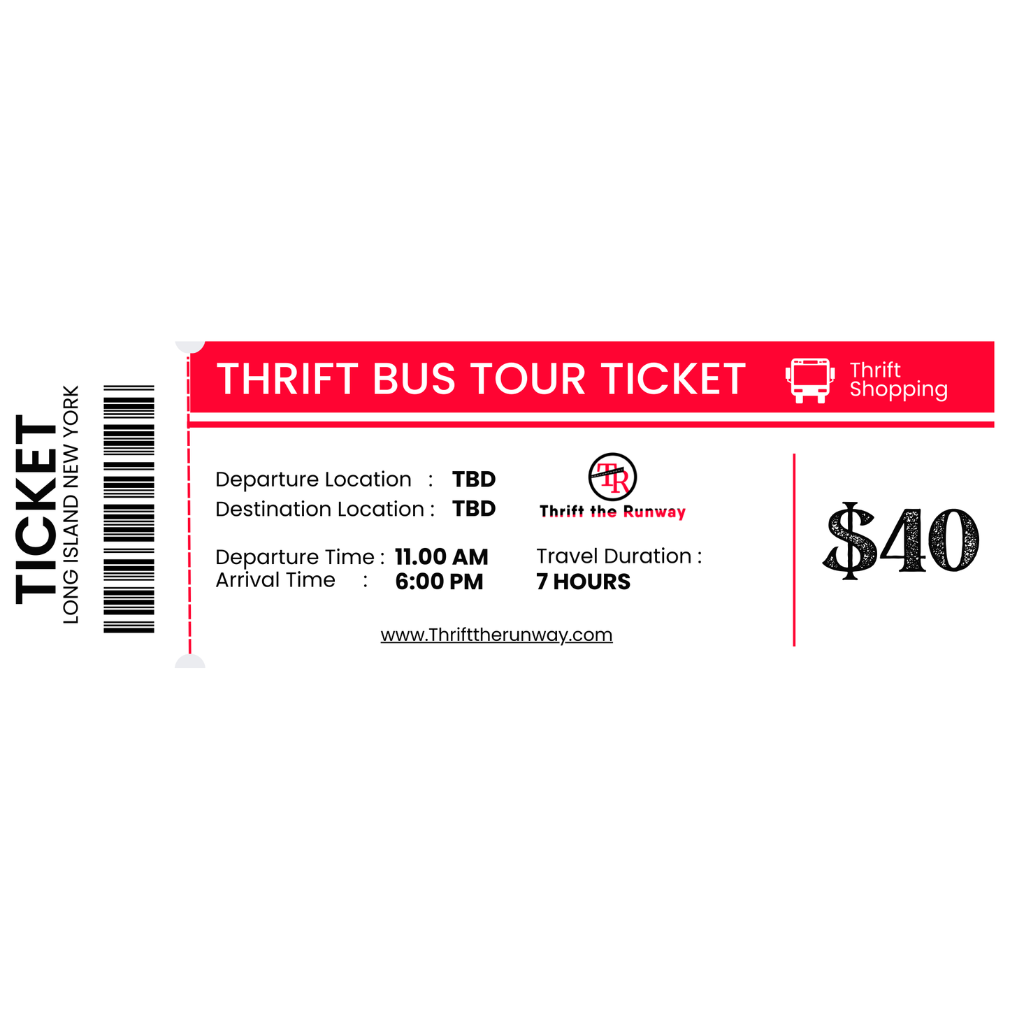 Wait List! Expert-Led Thrift Bus Tour Ticket (Waiting List)
