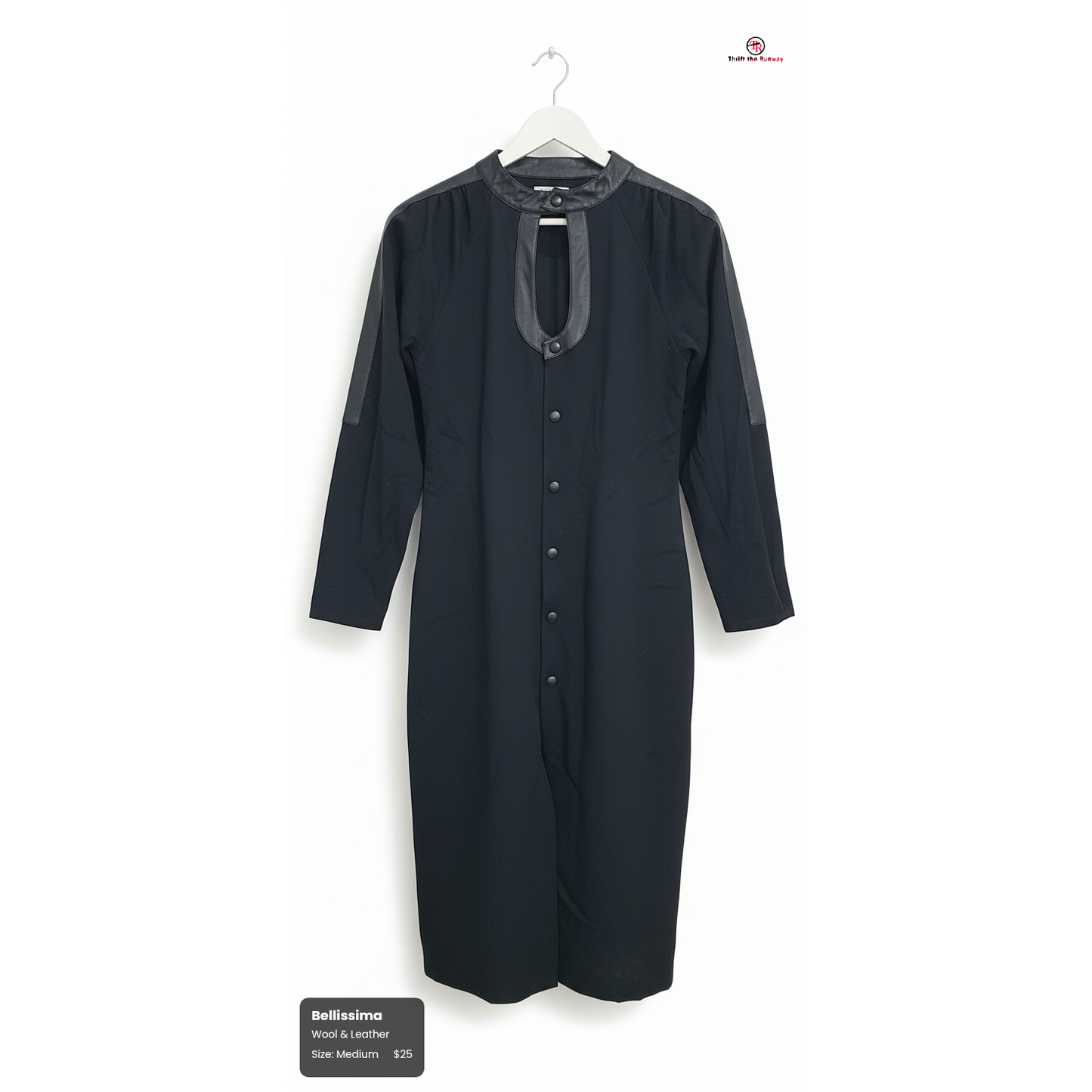 Bellissima Wool & Leather Garment - Size Medium