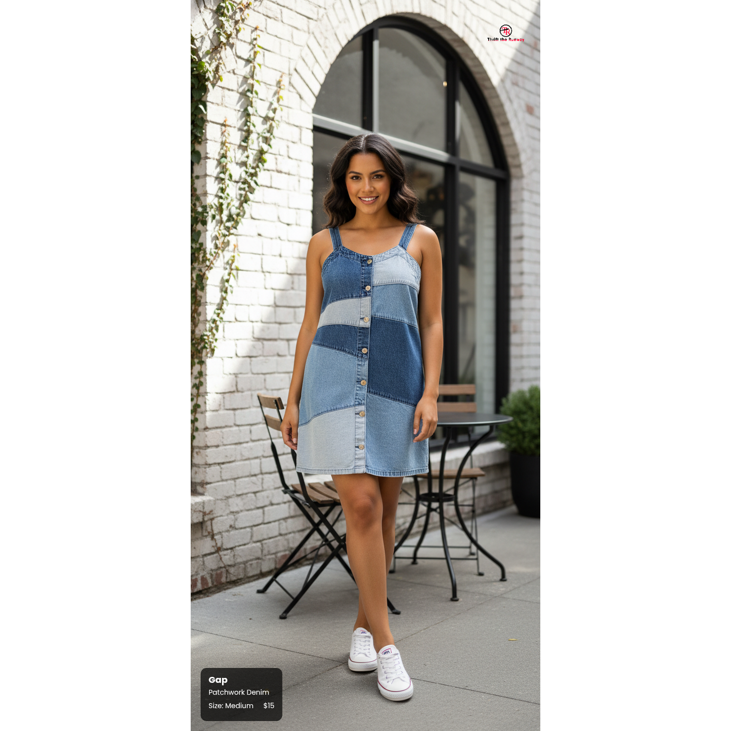 Gap Denim Patchwork Dress – Size Medium