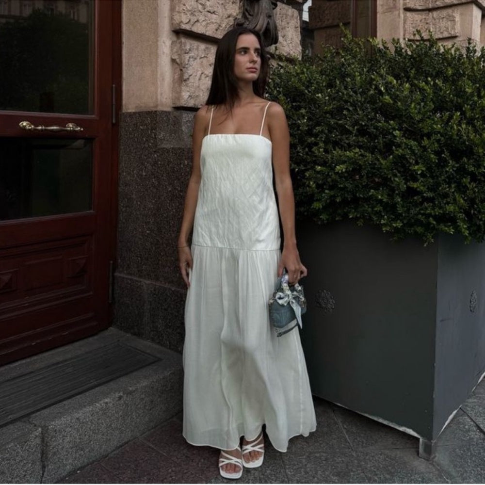 Zara White Dress - Size Curvy Girl XXL