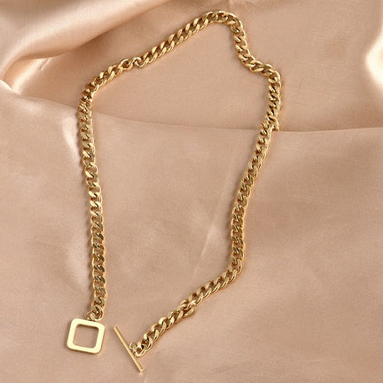 Square Lock Necklace - NWT