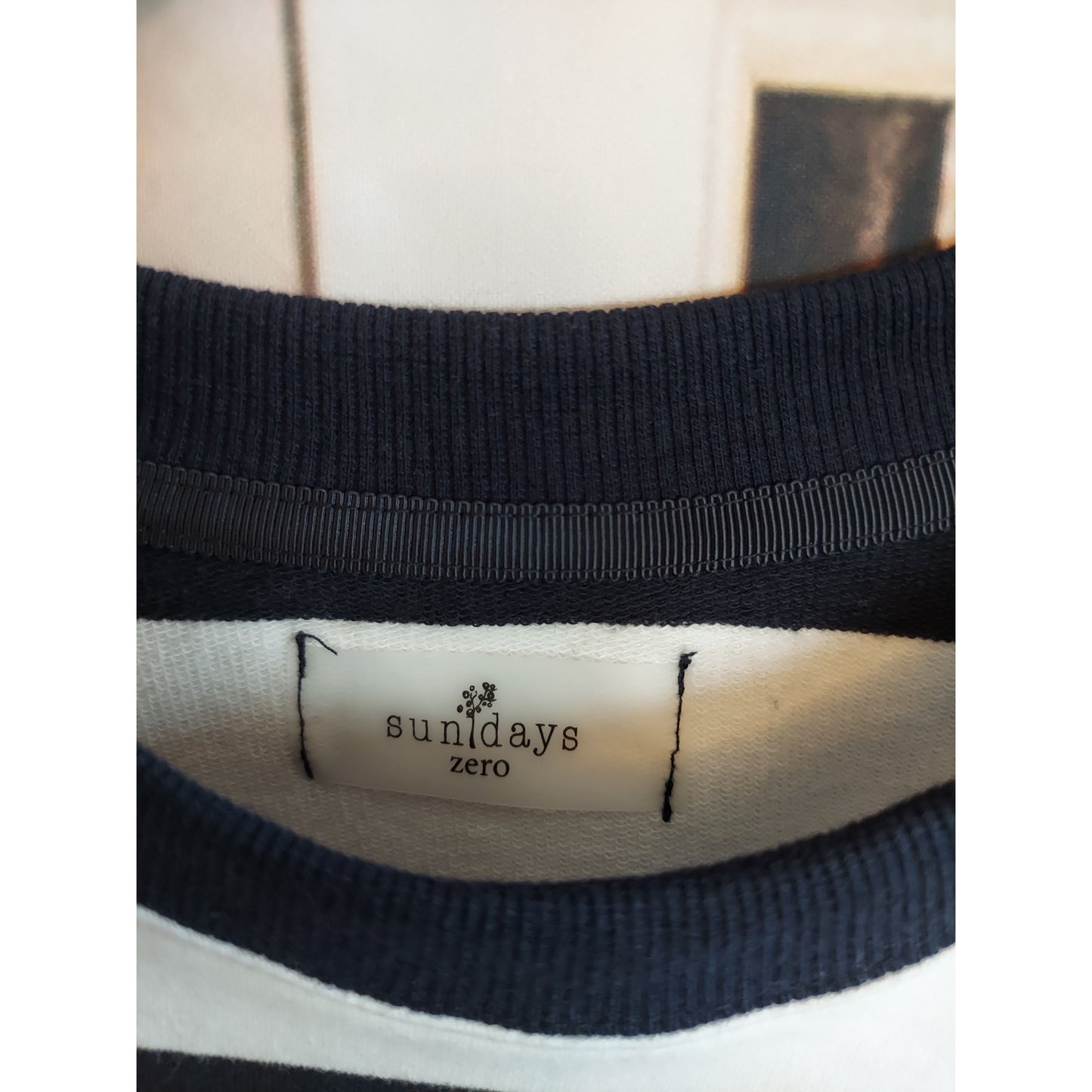Sundays Stripe B/W/R Sweatshirt - Size Small - NWT