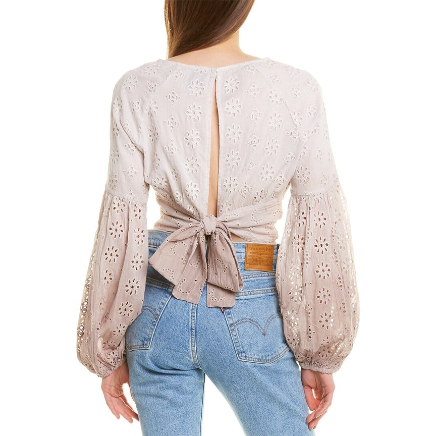 Area Stars Eyelet Lace Blouse - Size Small