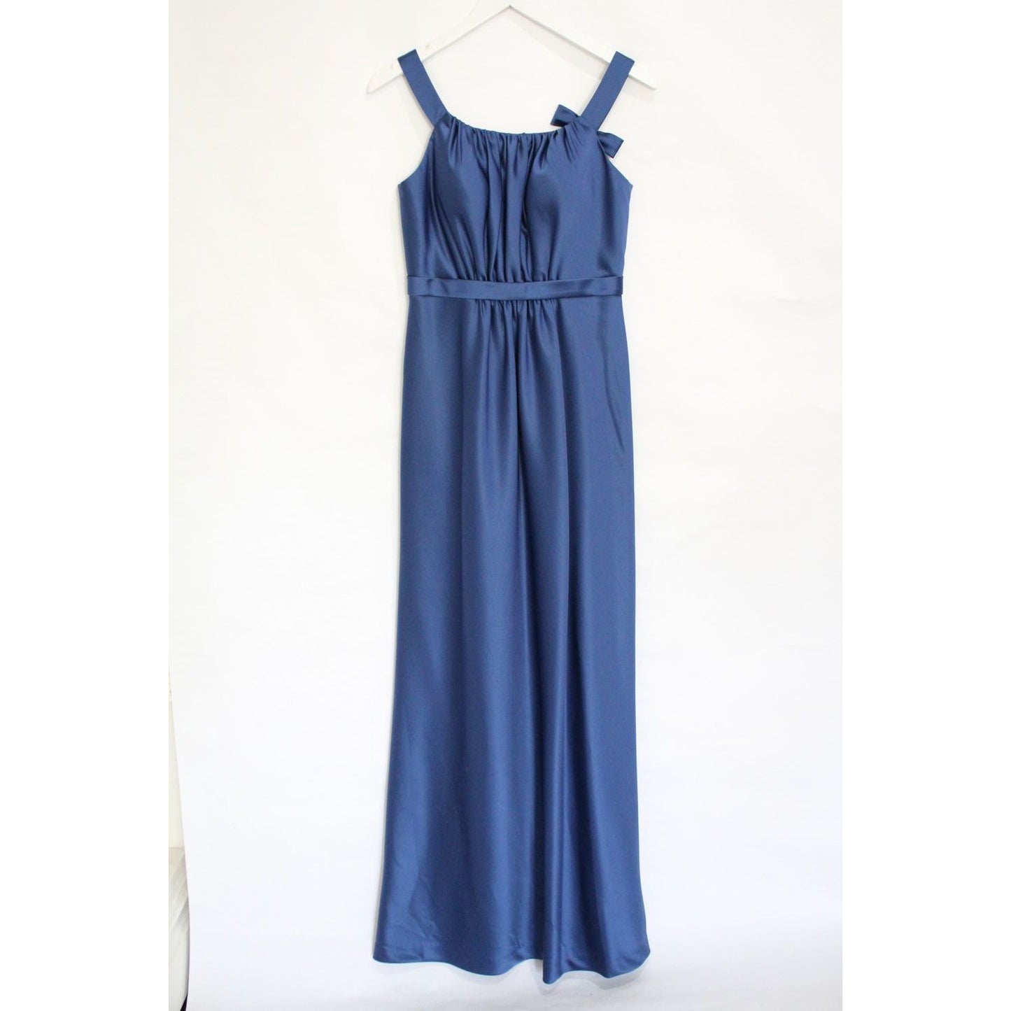 Bill Levkoff Blue Grecian Gown - Size Medium (Sz 6)