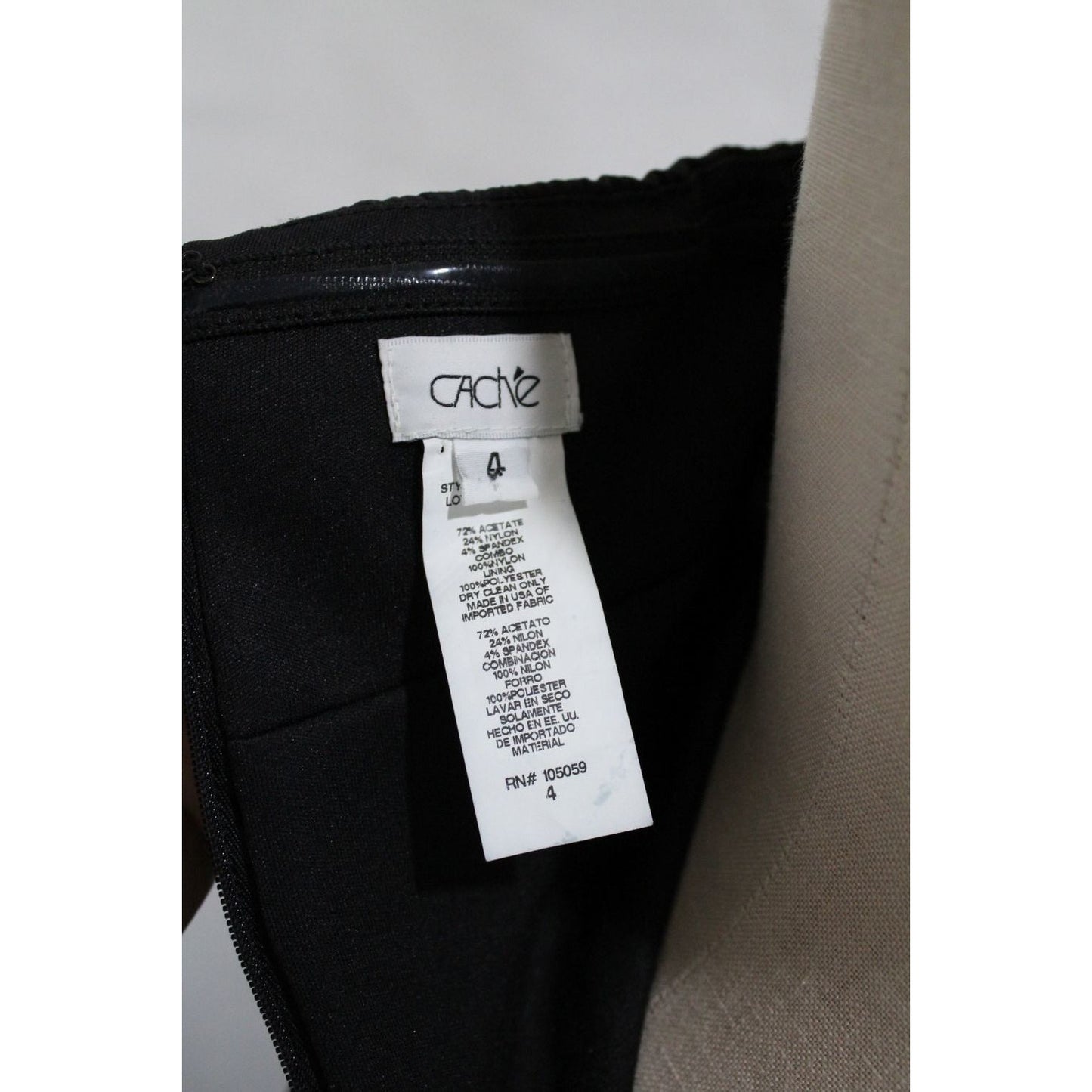 Cache shapely black strapless - Size Small (Sz 4)
