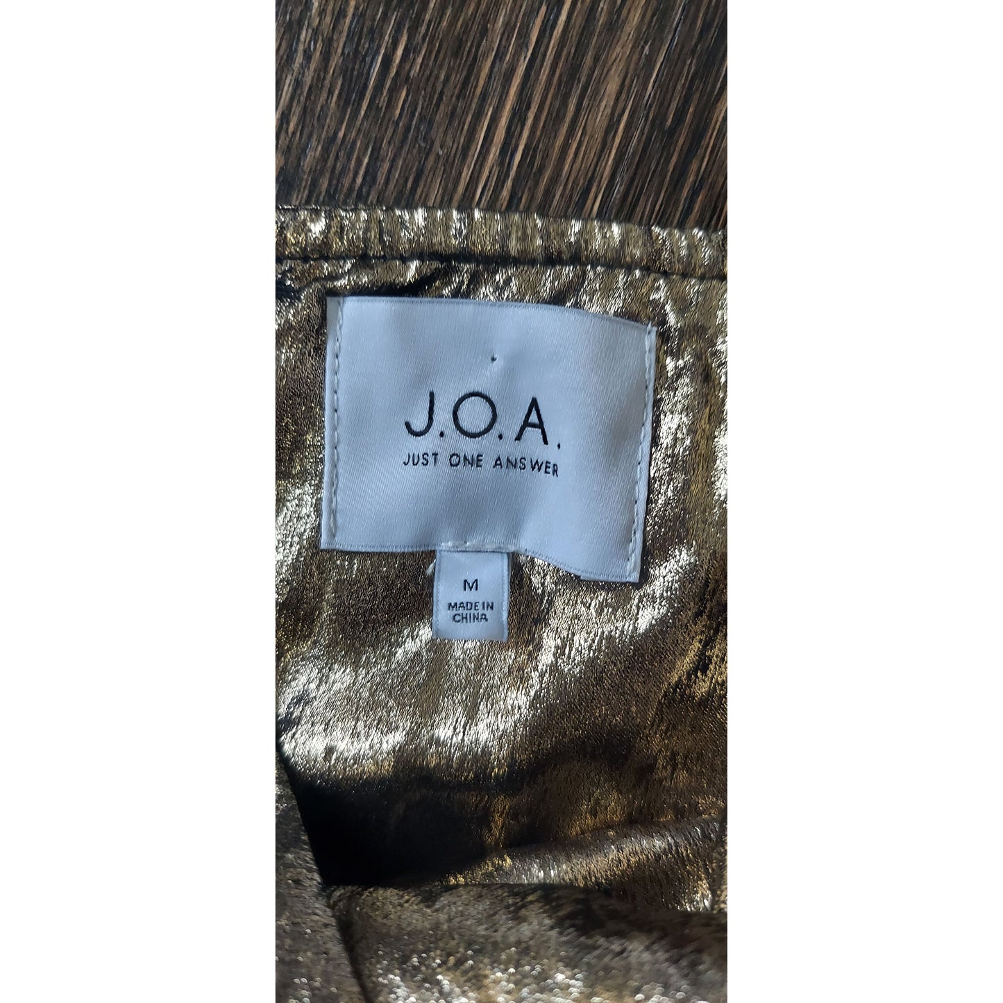 J.O.A. Gold Party Dress - Size Medium