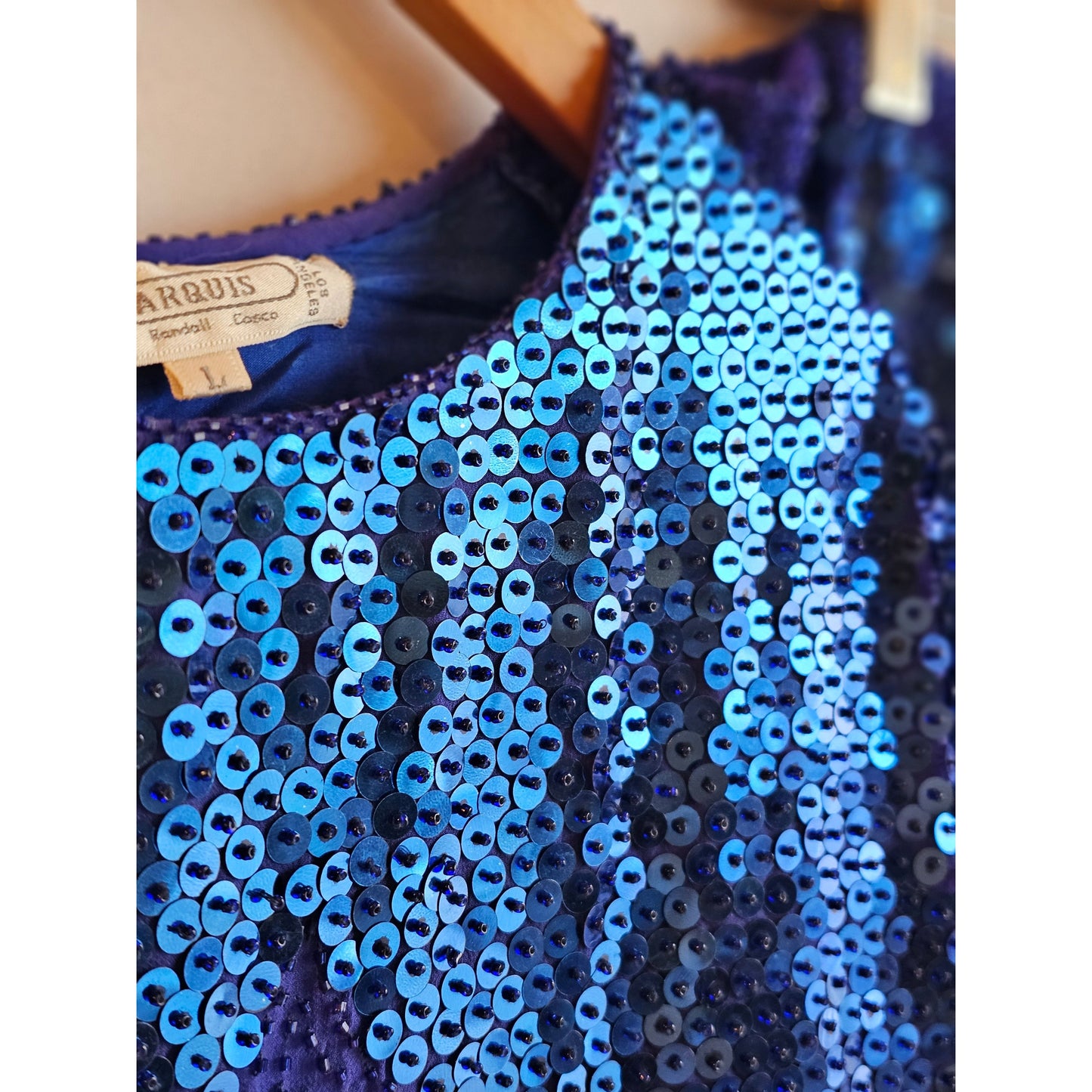 Marquis Vintage Sequins Two Piece Skirt and Blouse - Size Medium (Sz L)