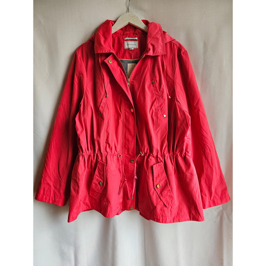 Charter Club Hooded Rain Jacket Size Small (Sz PS) / Size Curvy Girl (Sz 3X) NWT