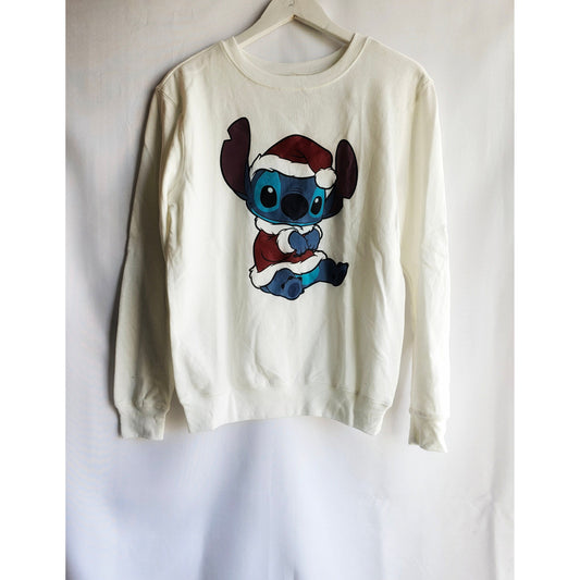 Disney Santa Stitch Sweatshirt - Size Medium