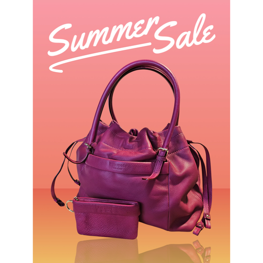 Kate Spade Magenta Pebbled Leather Shoulder Bag