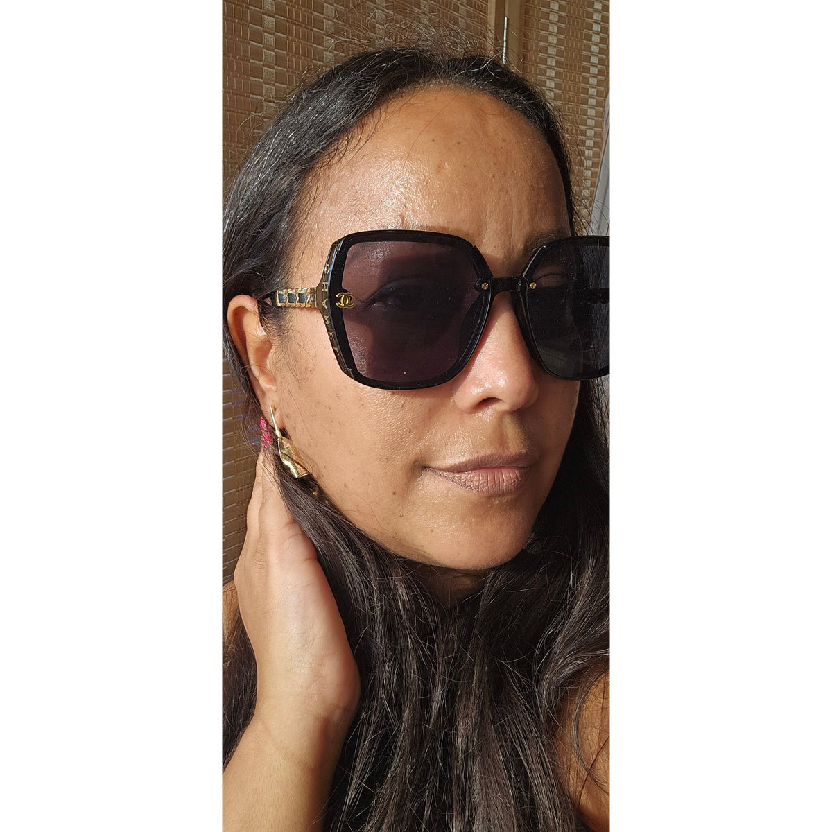 CC Black / Gold Sunglasses - Size Medium