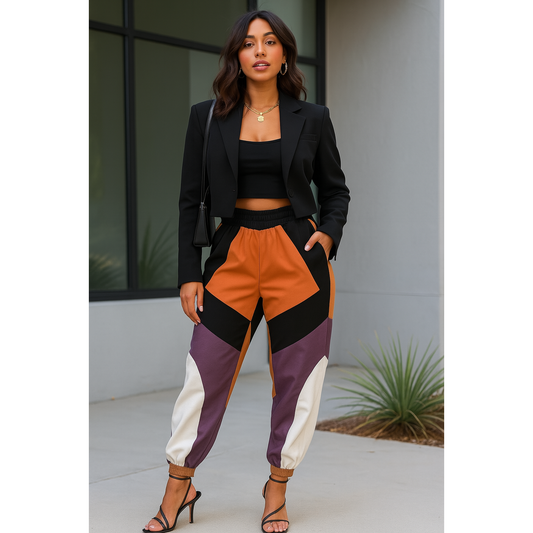 Colorblock Jogger Pants – Size Small Size Medium (Untagged)
Price: $14