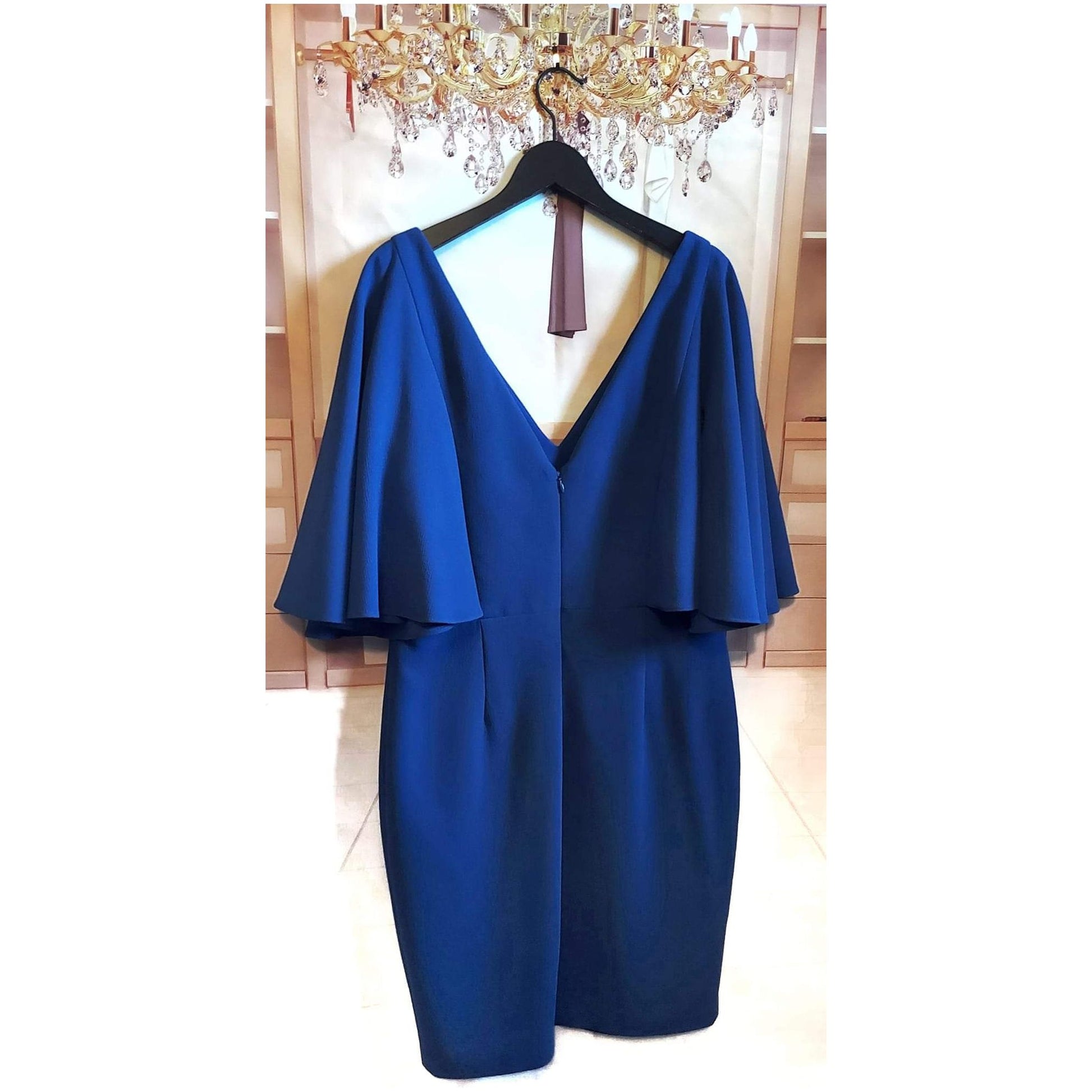 Royal blue Badgley Mischka for Neiman Marcus dress - Size Curvy Girl ( Thrift the Runway Royal blue Badgley Mischka for Neiman Marcus dress - Size Curvy Girl ( Thrift the Runway