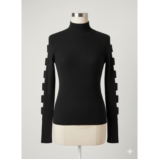 Crave Fame ribbed mockneck top - Size Small