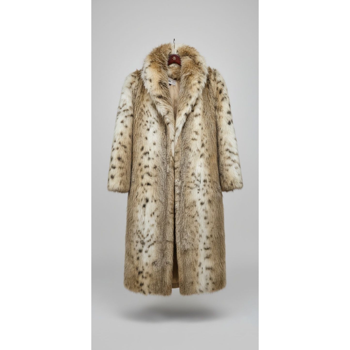 Faux fur animal print coat - Size Medium