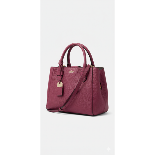 Kate Spade Magenta Pebbled Leather Crossbody/Hand Bag