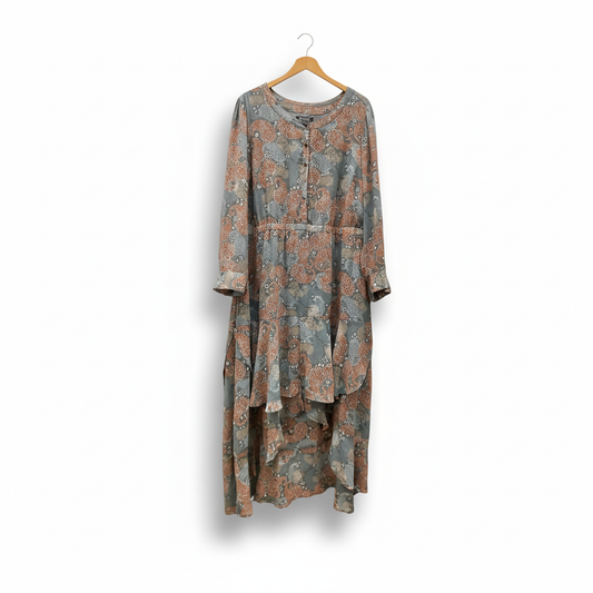 High Low Ruffle Hem Maxi Dress - Size Curvy Girl (Sz 20W)
