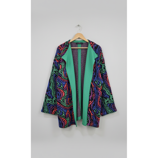 Vintage ESCADA by Margaretha Ley Knit Cardigan Jacket – Made in Germany – 100% Cotton - Size Large