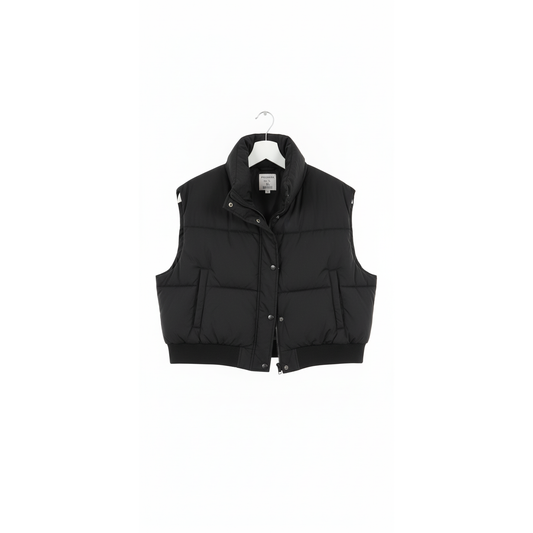 Old Navy Black Crop Vest - Size Curvy Girl Large