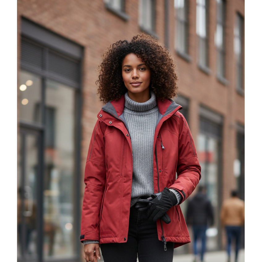 Columbia Ski Jacket Red - Size Medium