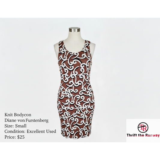 Diane von Furstenburg Knit Bodycon - Size Small
