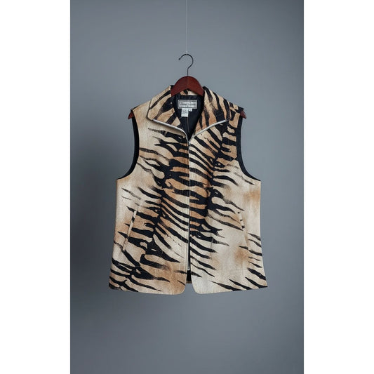 Animal Print Vest - Size Large