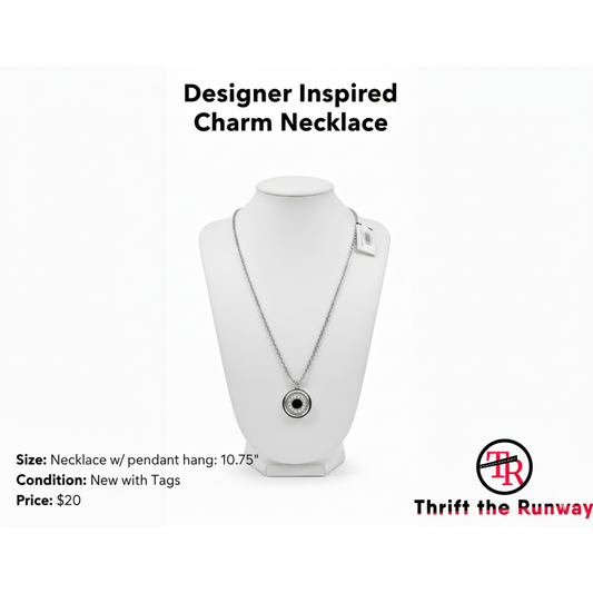 Designer inspired charm necklace - NWT