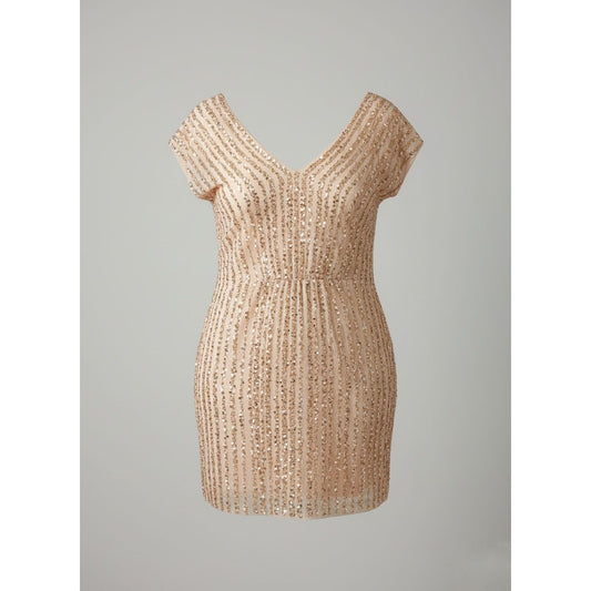 JS Collection Sequins Mini Dress - Size Large (Sz 12)
