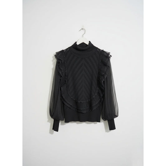 Fracomina Black Sweater - Size Medium