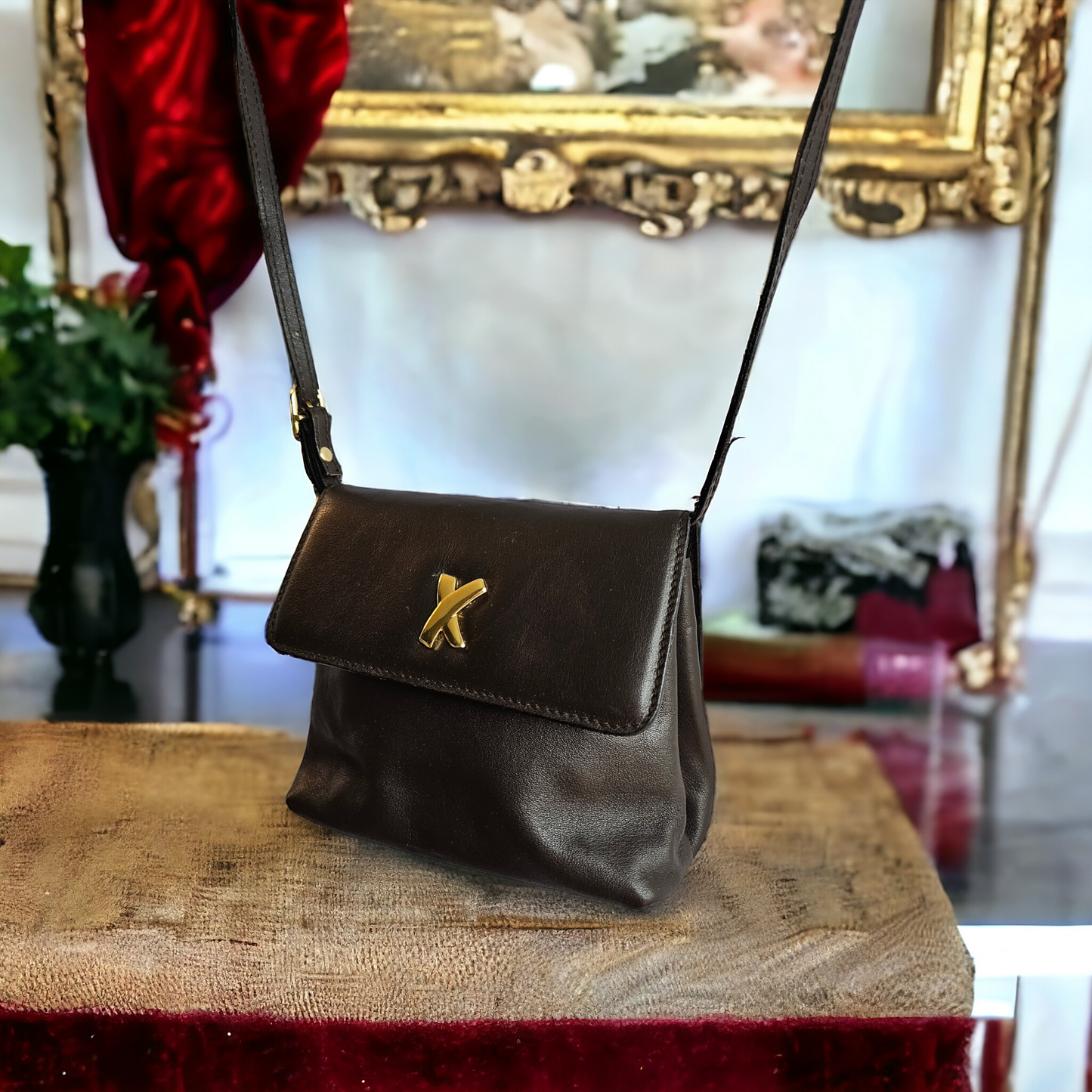 Paloma Picasso Chocolate Brown Crossbody Bag