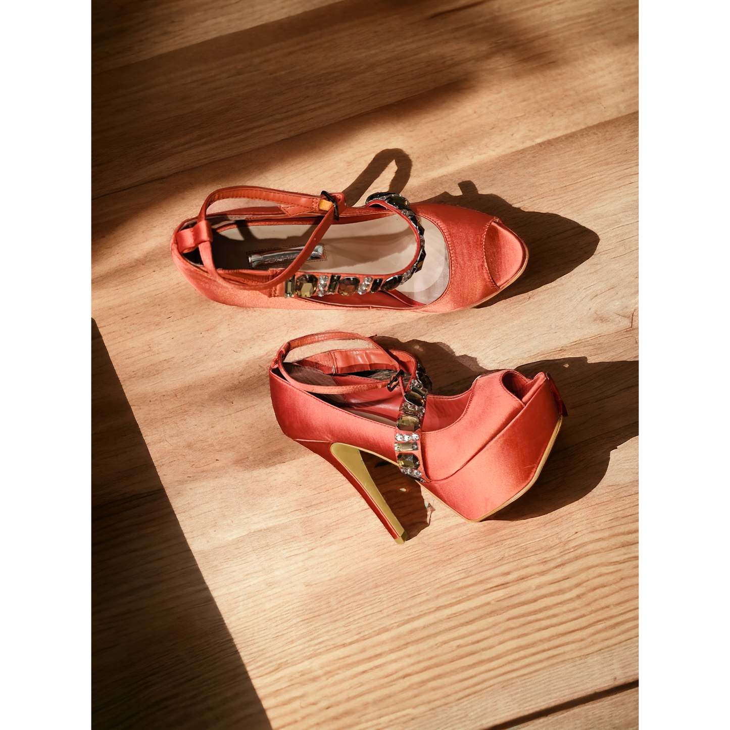 By Halston Orange Pumps - Size 7