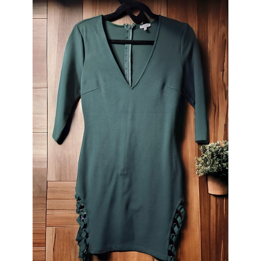 Tobi Green Bodycon Dress - Size Small