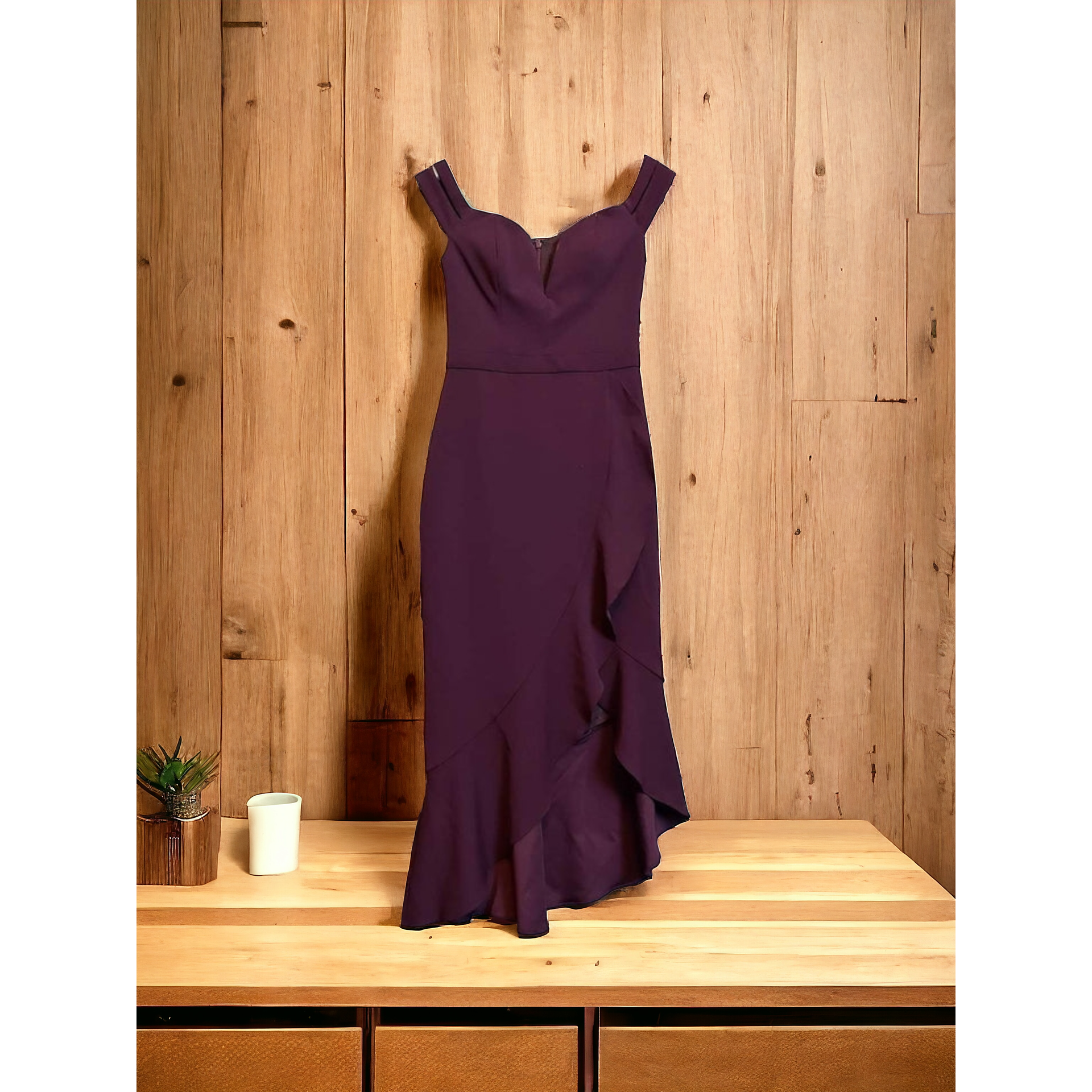 adrianna papell burgundy dress Midi Taille:M an ideal choice for Black V Neck Tulle archive made active
