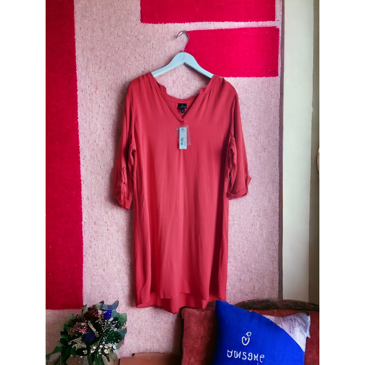 Red Shirt Dress - Size Curvy Girl (Sz 1X)