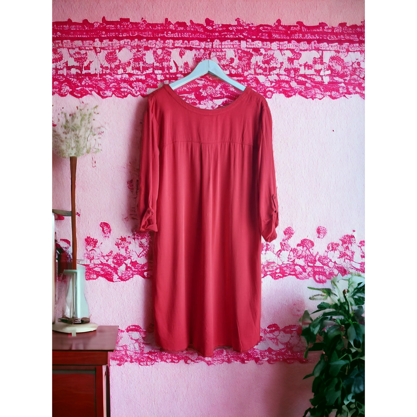 Red Shirt Dress - Size Curvy Girl (Sz 1X)