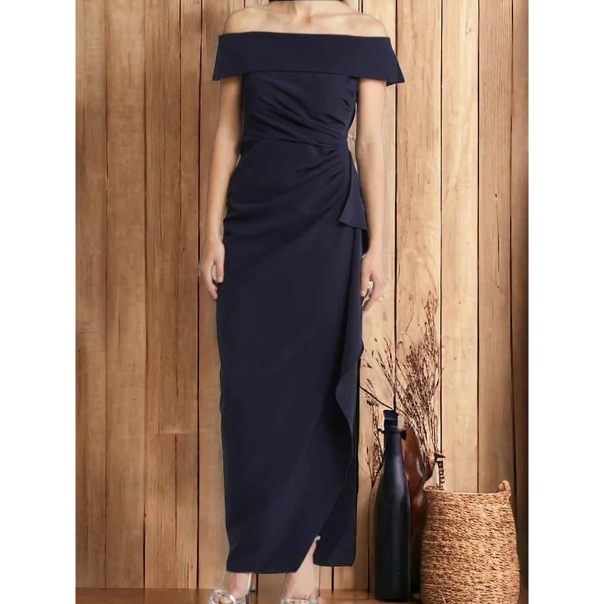 Vince Camuto Navy Blue Column Dress - Size Small (Sz 4) Thrift the Runway Vince Camuto Navy Blue Column Dress - Size Small (Sz 4) Thrift the Runway