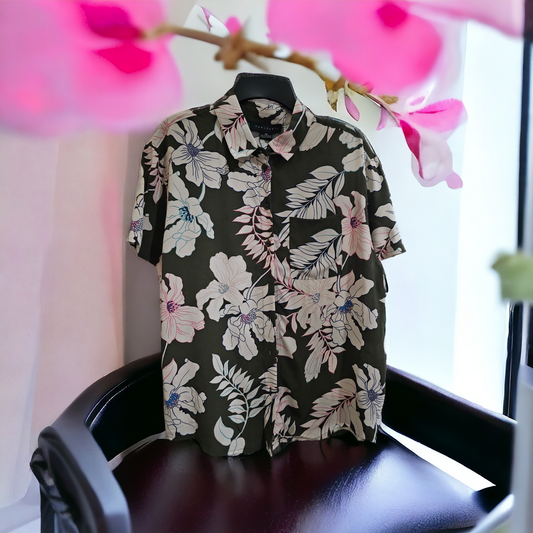 Sanctuary Hawaiin Print Blouse - Size Small