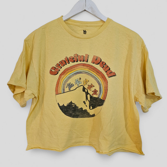 Junkfood Clothing Yellow Vintage Style T- Size Medium