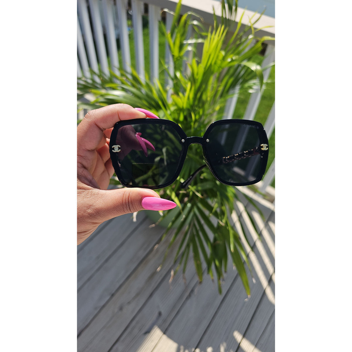CC Black / Gold Sunglasses - Size Medium