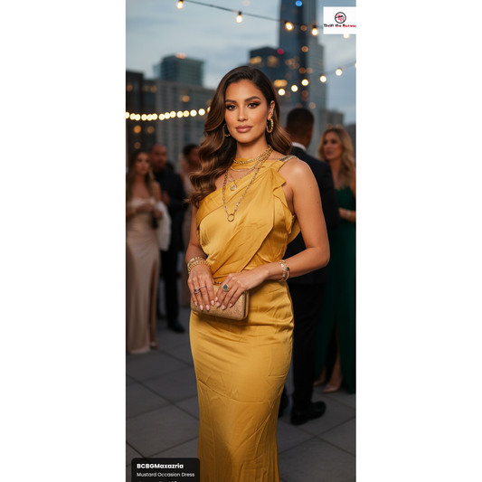 BCBGMAXAZRIA Mustard Dress - Size Small (Sz 2)